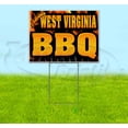 thumbnail image 1 of West Virginia BBQ (18" x 24") Yard Sign, Includes Metal Step Stake, 1 of 6