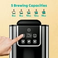 thumbnail image 4 of Single Serve Coffee Maker, Hot And Iced Coffee Machine For Ground Coffee, 6 To 14 Oz Brew Sizes, With 50 Oz Large Water Tank, Removable Drip Tray, Stainless Steel., 4 of 6
