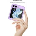 thumbnail image 3 of case for Galaxy Z Flip 5 Case - Ultra Thin Matte PC Protective Cover - Shockproof, Anti-Drop, and Wear-Resistant Galaxy Z Flip 5 Case for Samsung Galaxy Z Flip 5 2023, Silver, 3 of 14