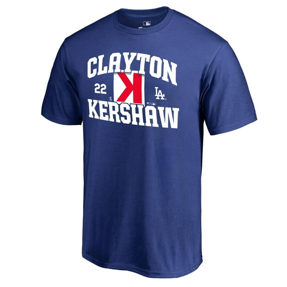 Men's Clayton Kershaw Royal Los Angeles Dodgers Player Hometown Collection CK Strike T-Shirt