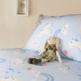 thumbnail image 2 of Top Cotton 2 Piece Twin Sheet Set, 100% Cotton Sheet with Deep Pockets, Kids Twin Fitted Sheet & Pillow Case, Breathable & Crisp Percale Weave (Unicorn), 2 of 6