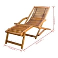 thumbnail image 2 of vidaXL Deck Chair with Footrest Solid Acacia Wood, 2 of 9
