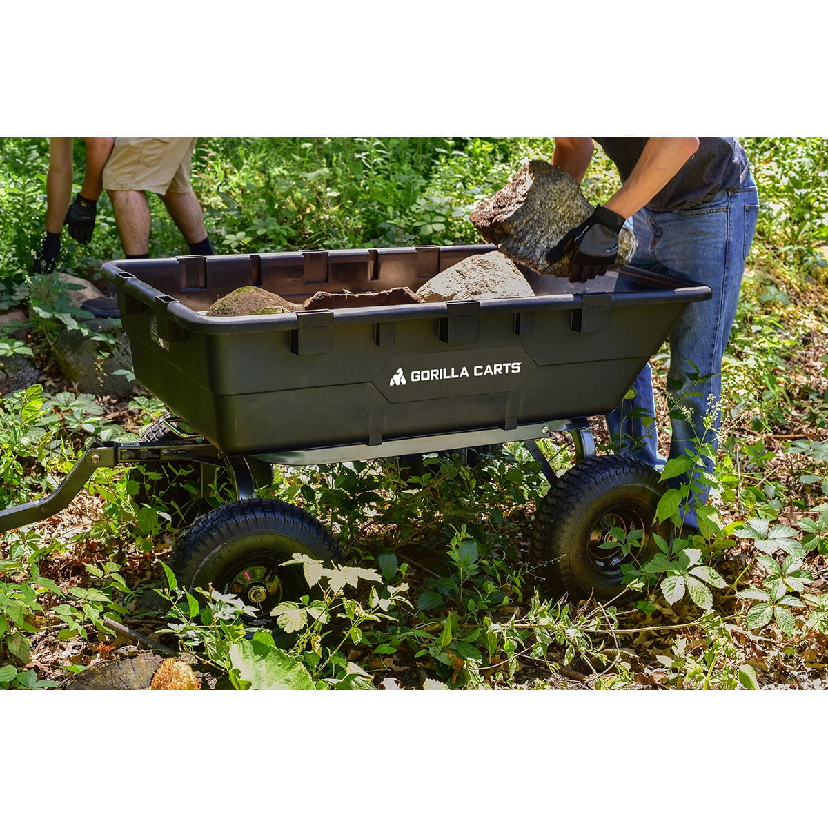 Gorilla Carts Poly Garden Dump Cart - Sears Marketplace