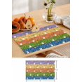 thumbnail image 6 of Easter Placemats Set of 4,Washable Woven Burlap Cloth Fabric Placemat for Square/Rectangle/Round/Oval Dining Table,Easy Clean Place Mats for Kids Easter Bunny Spring Botanical Wildflower Leaves, 6 of 6