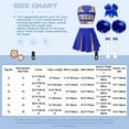 thumbnail image 7 of TiaoBug Kids Girls Cheerleading Uniform Cheer Leader Costume Cosplay Party Cheer Dance Outfits B Red 16, 7 of 7