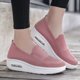 thumbnail image 4 of Sonducket Fly Weave Mujer Mujer Mocasines Zapato Suela Gruesa Slip-On Flats Plataformas Zapatos Transpirable Ahueca Hacia Fuera Zapatos Rosa Type2 NO2, 4 of 6