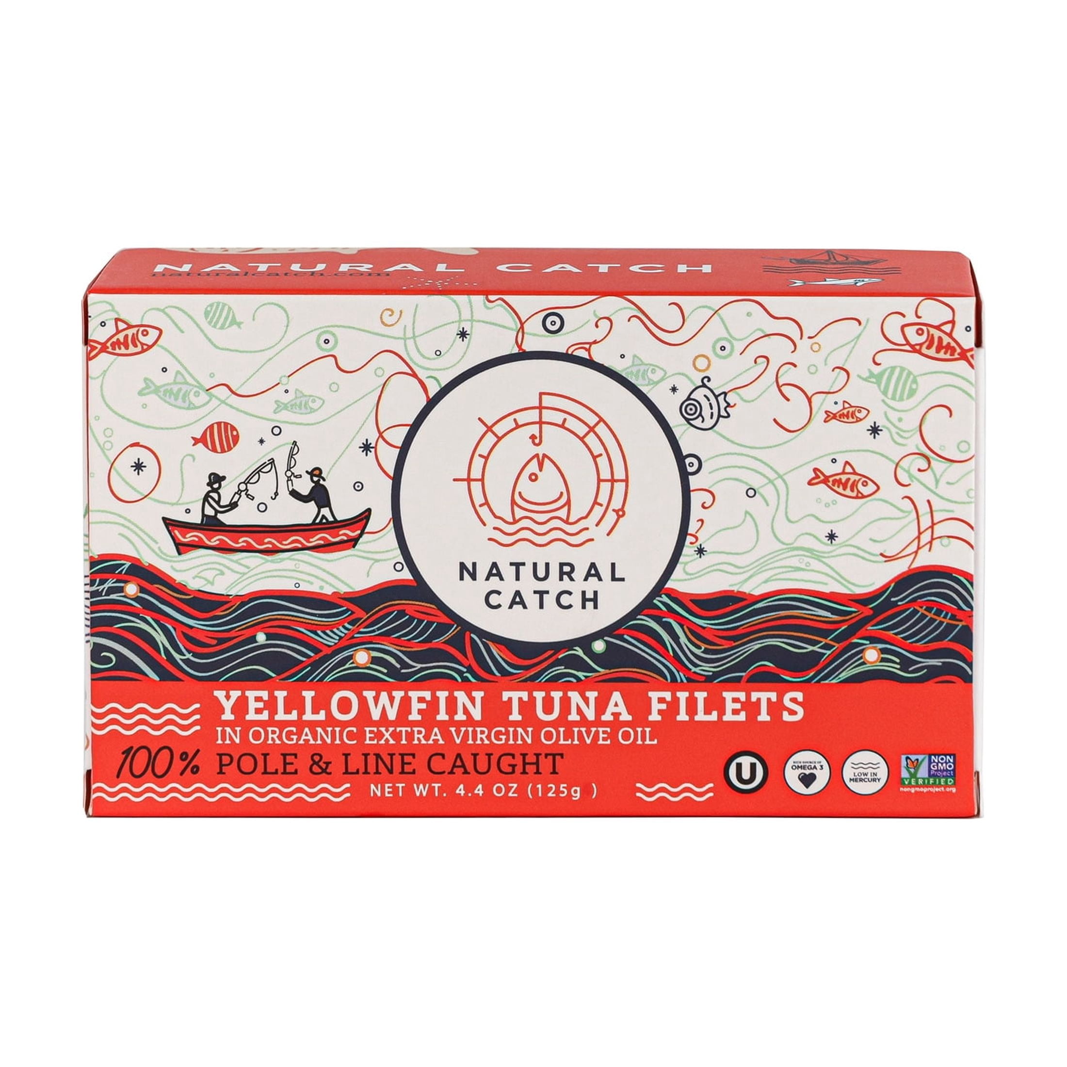 (2 pack) Natural Catch Yellowfin Tuna in Organic Extra Virgin Olive Oil 4.4 oz