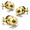 Polished Brass-3 Pack-Entry, variant on Black 5 Pack Entry Door Knobs With Lock, Keyed Alike Locksets