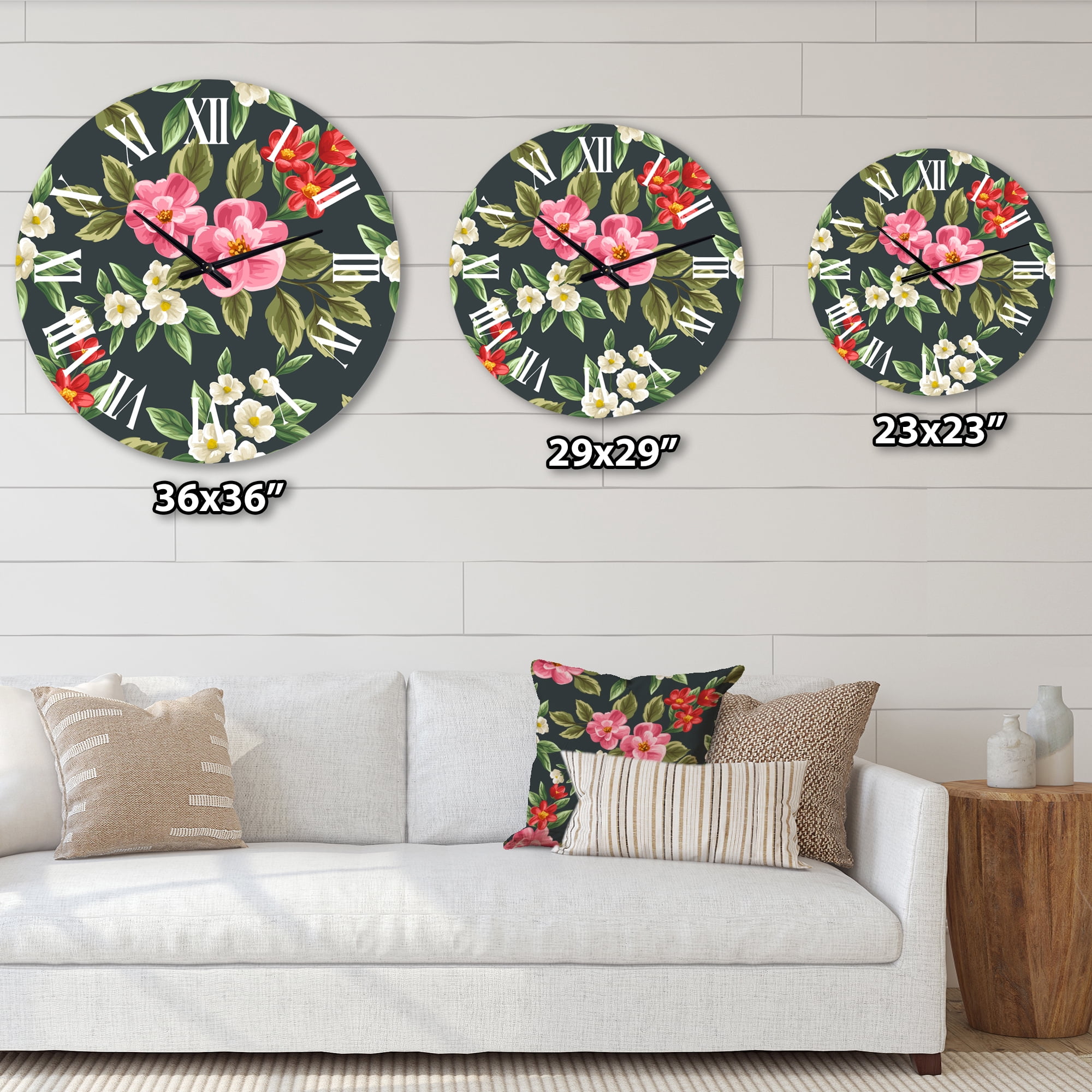 Designart 1 in Quartz Traditional Wall Clock
