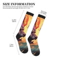 thumbnail image 4 of Sikiie Colorful Wave Dragon Head 1 Pairs Compression Socks for Men and Women 15-20 mmHg Running Support Socks, 4 of 7