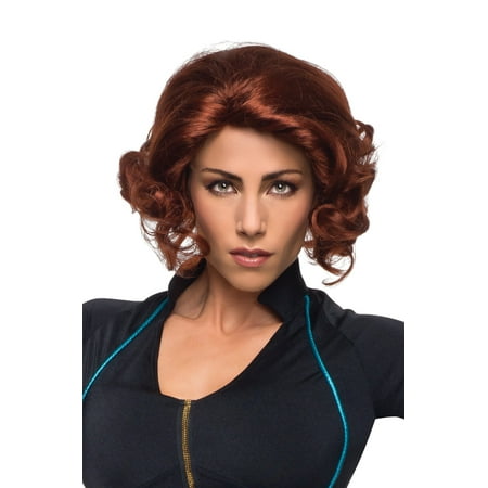 Adult Womens The Avengers 2 Black Widow Wig Costume Accessory