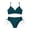 Dark Blue, variant on Women Two Piece Bikini Set Halter Triangle Swimsuit Cheeky String Bathing Suits