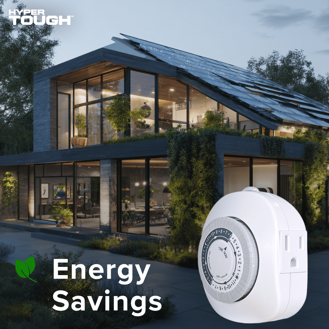 Hyper Tough, Indoor Analog Timer, Double Grounded Outlet