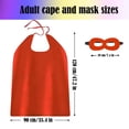 thumbnail image 3 of Conjunto de capas y máscaras de superhéroes, disfraz de vampiro para Halloween, 3 of 8