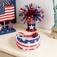 thumbnail image 5 of 4th of July Headbands for Women - Wide Knotted Turban Patriotic Headbands with USA Flag Stars & Stripes Design, Non- Hair Accessories for Independence Day & Holiday Celebrations, 5 of 8