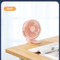 thumbnail image 4 of USB Mini Clip Fan Portable Travel Desk Cooling Ventilador (Rosa 1200mAh) Sywqhk Alta Calidad, 4 of 6