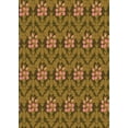 thumbnail image 1 of Ahgly Company Machine Washable Indoor Rectangle Transitional Cinnamon Brown Area Rugs, 3' x 5', 1 of 7