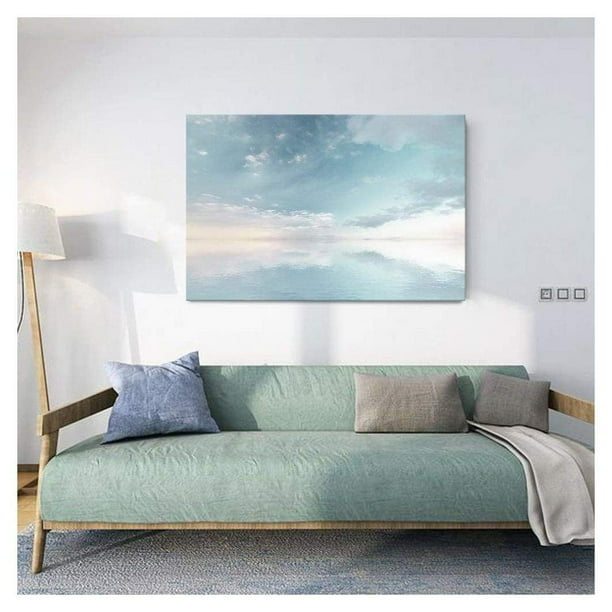 Wall26 Canvas Wall Art Peaceful Seascape With Skyline Above The Calm Ocean Giclee Print Gallery Wrap Modern Home Decor Ready To Hang 12 X 18 Walmart Com Walmart Com