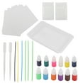 thumbnail image 3 of Kit de pintura marmolada para arte, 12 colores, 6 ml, pigmentos minerales para pintar por uno mismo, interesante y relajante, juego de pintura marmolada portátil para pintar por uno mismo, 3 of 9