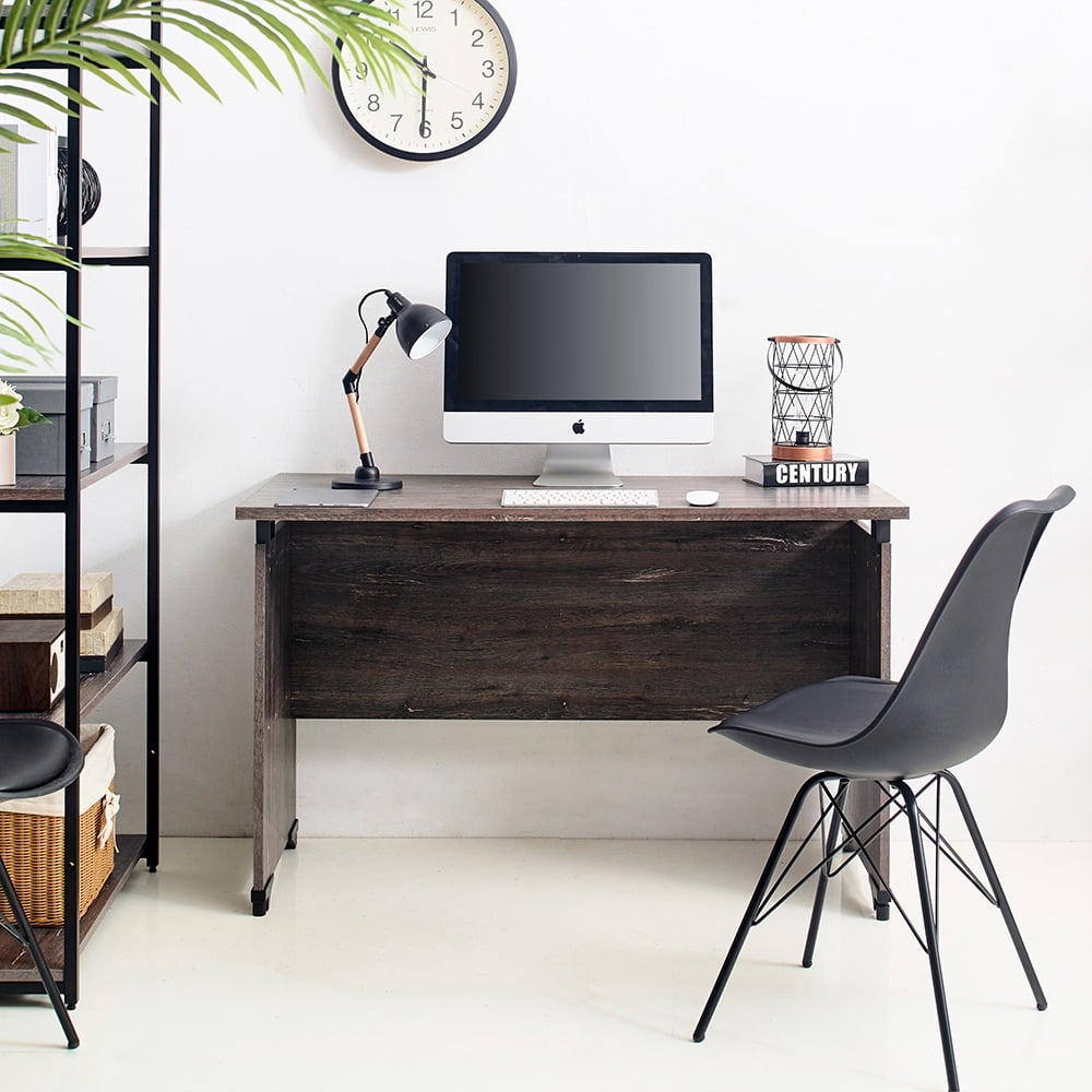 Urban Farmhouse Composite Wood Writing Desk, Rustic Gray