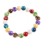 Healing Crystal Beaded Bracelets - Chakra Stretch Yoga Jewelry - 3 Pack