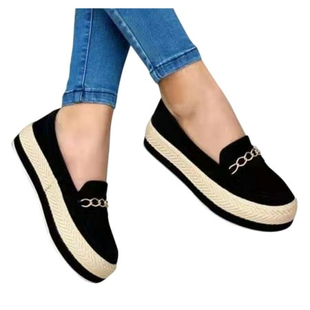 

Aayomet Women Casual Shoes Size 13 Fashion Women s Shoes Breathable Slipon Thicksoled Outdoor Casual Leisure Women s casual Black 7