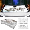 thumbnail image 5 of Bingfone Running White Horses Car Windshield Sun Shade Protector Keep Your Vehicle Cool Sun Shield Visor Cover Foldable For Car Truck Suv-Medium, 5 of 9