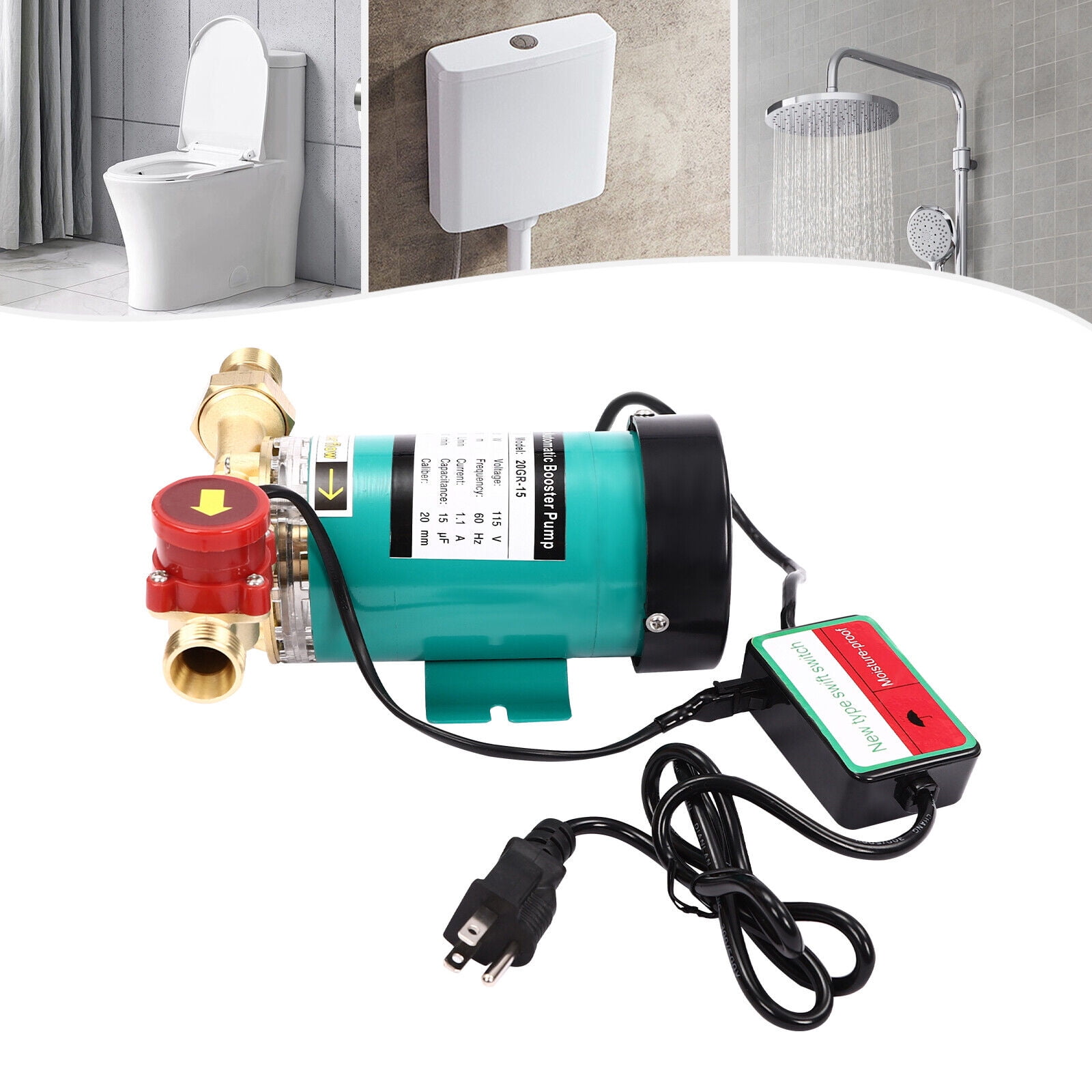 120W Water Pressure Booster Pump with Swift Switch - Efficient, Durable Solution for Low Water Pressure in Homes and Apartments