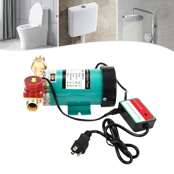 115V 120W Household Shower Booster Pump Automatic Boost Water Pressure Pump 60HZ 3/4" Connection