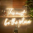 thumbnail image 6 of Handmade led neon sign "this must be the place",Gorgeous neon wall light decoration,home decor,bedroom wall art 24 x 20 inch, 6 of 7