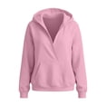 thumbnail image 7 of QQZ 2026 Fall Winter Wrap V Neck Pullover Hoodies For Women, Loose Sweatshirt For Women, Comfy Hoodies For Women With Kangaroo Pocket, 7 of 7