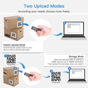 Eyoyo 1D 2D QR Code Barcode Scanner, Portable Mini Reader with 2.4G Wireless/Bluetooth/USB Wired ,Compatible with iPad, Phone, Android, Tablet PC