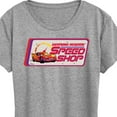 thumbnail image 3 of Disney Cars - Lightning McQueen Speed Shop - Women's Short Sleeve Graphic T-Shirt, 3 of 5