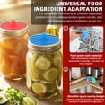 thumbnail image 4 of Pickle Pipes - Airlock Fermentation Lids - Fermentation Kit For Wide Mouth Mason Jar Sauerkraut & Pickle Kit - Fermentation Jar Not Included（5pc）, 4 of 9