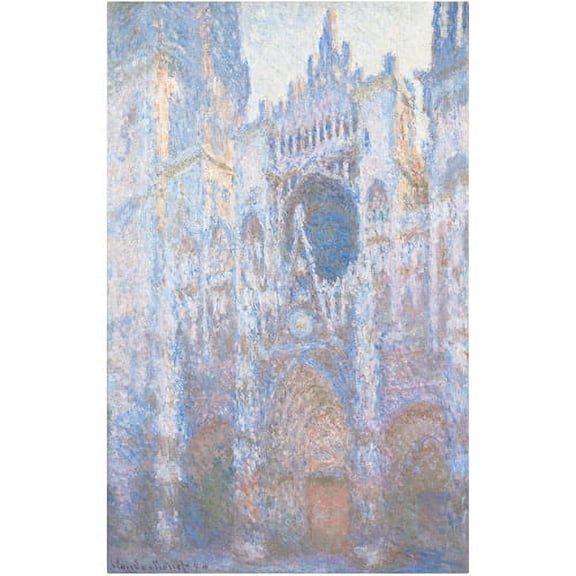 Trademark Fine Art "Rouen Cathedral West Facade" 1894 Canvas Art by Claude Monet