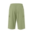 thumbnail image 3 of FhsagQ Male Cargo Short Pants for Men with Slanted Front Pockets and Backless Design for Utility Workwear Light Green Size M, 3 of 7
