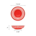 thumbnail image 2 of Excellante 8" round basket, red, comes in dozen, 2 of 2