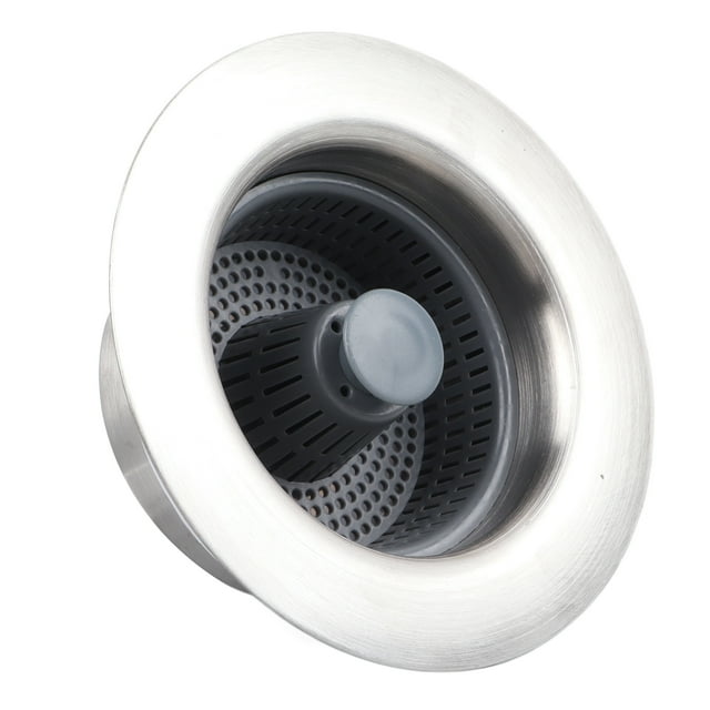 Sink Strainer Basket, Stainless Steel Sink Aid 304 Stainless Steel 3 In 1 Well Sealed For Home
