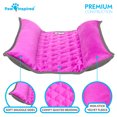 thumbnail image 5 of Paw Inspired Snuggle Bunny Bed for Rabbits, Cat and Other Small Pets and Animals | Reversible Fleece Bedding with Padded Sides (Gray/Pink), 5 of 7