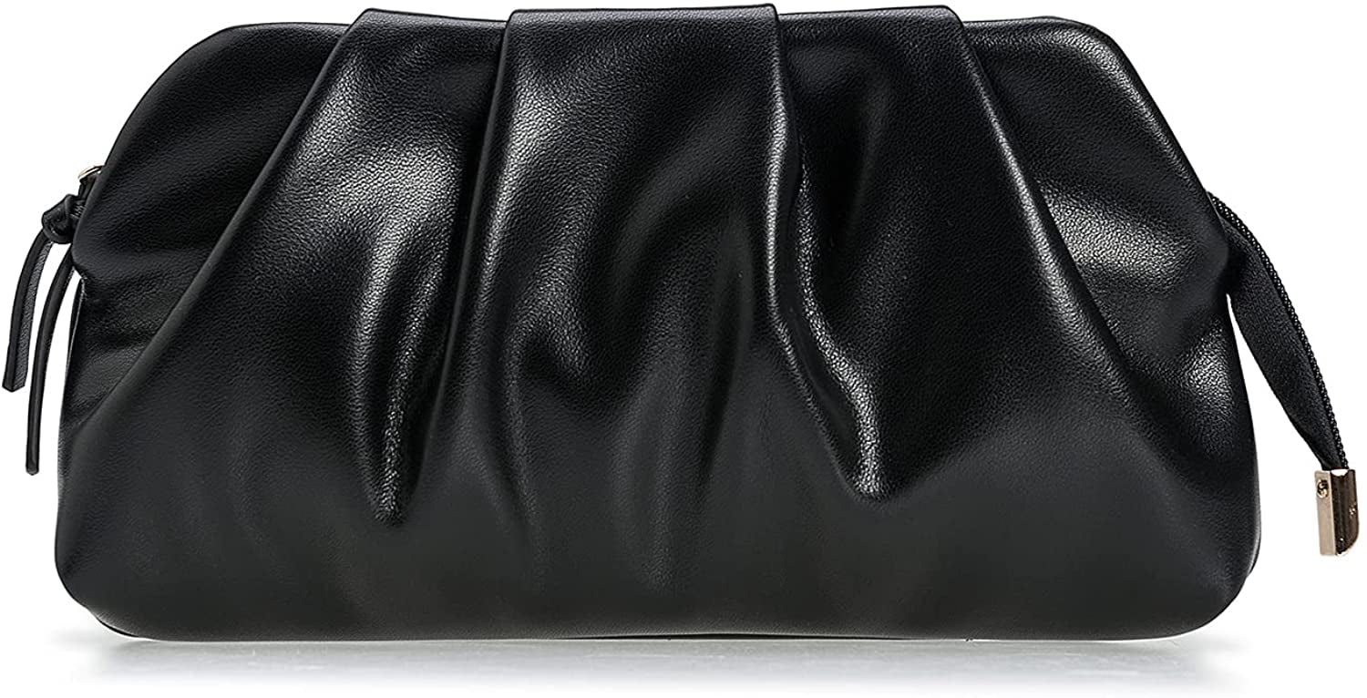 vegan leather clutch