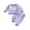 Purple, variant on Loicainy Baby Toddler Girl 2-piece Outfit 6 12 18 24 Months 2T 3T Striped Long Sleeve Embroidery Letters Sweatshirt Pants Clothes Set