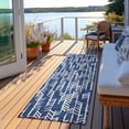 thumbnail image 6 of Addison Rugs Chantille Indoor/Outdoor Transitional Arrows Navy Washable Runner Rug, 2'3" x 7'6", 6 of 6
