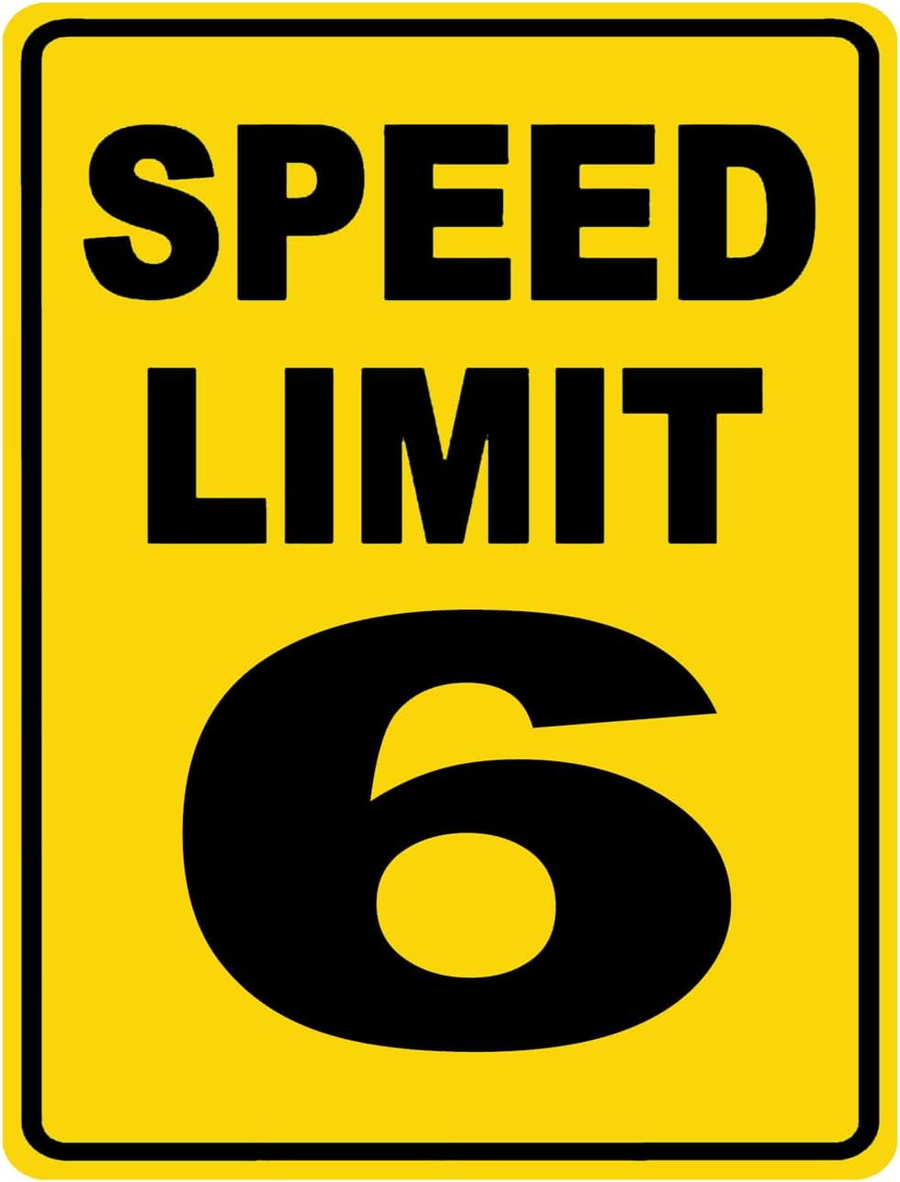 Speed Limit 3 Sign Mph Slow Warning Traffic Road Highway Metal Tin