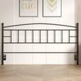 thumbnail image 4 of VECELO Metal King Size Headboard, Heavy Duty Steel Curved Headboard Only for Bedroom, Easy Assembly, Black, 4 of 6