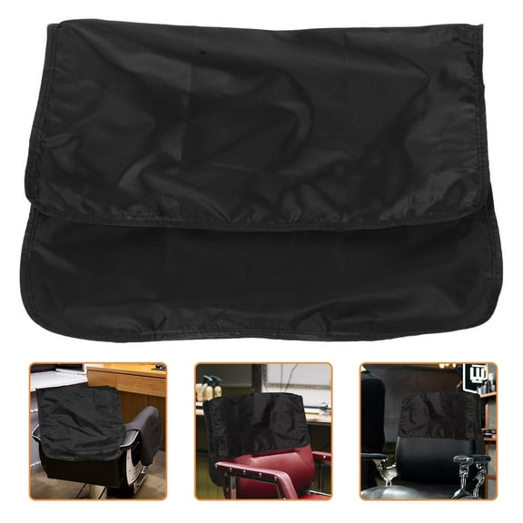PTOOTP Black Salon Chair Slipcover Polyester Protective Cover Easy to Install Home Use