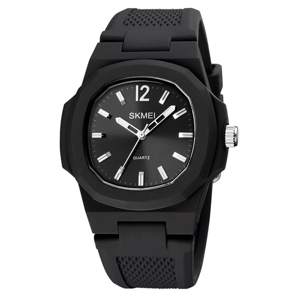 SKMEI Reloj de Cuarzo para Hombres Reloj de Pulsera Masculino conciso Tiempo preciso 5ATM Reloj Deportivo Resistente al Agua Pulsera de Moda Masculina Relojes de Negocios