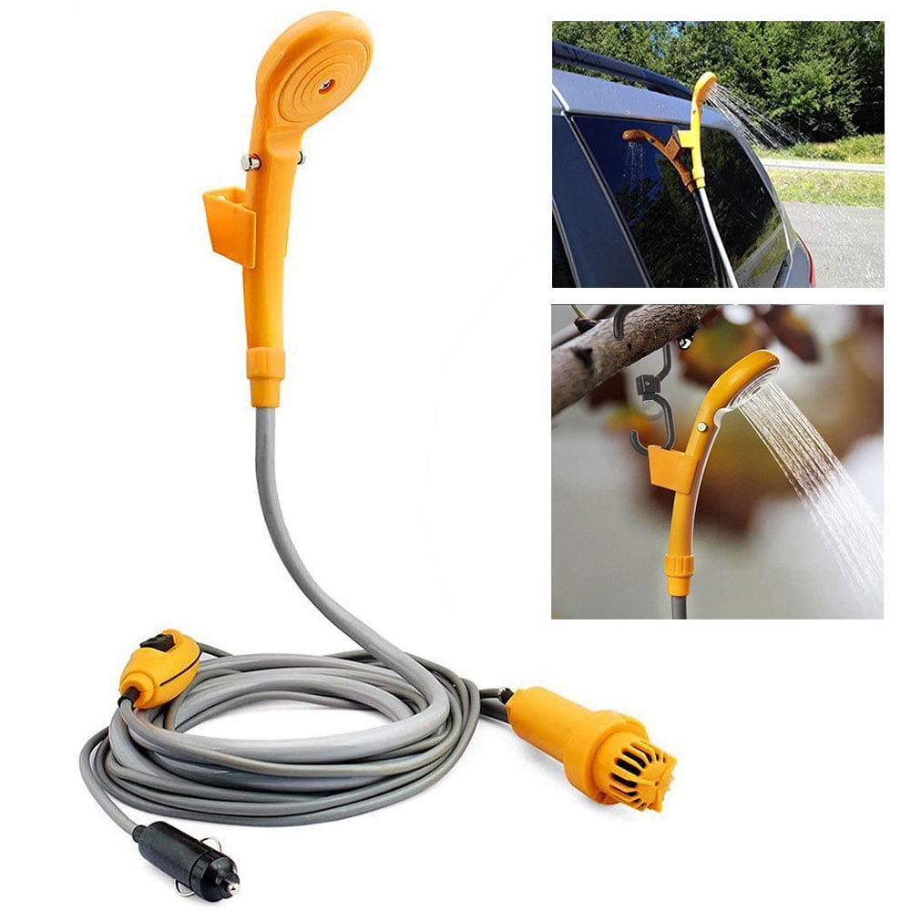 Suitable for Camping Pet Cleaning Fishing Dioche Portable Camping Shower Boating 12V Car Plug Outdoor Portable Vehicle-Mounted Shower Kit