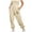 Beige1, variant on SHTXOZHI Jogger Pants for Women High Waist Wide Leg Cargo Pants Athletic Sweatpants with Pockets