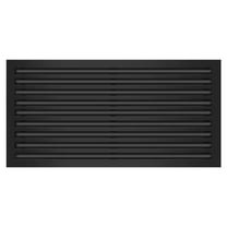 BUILDMART - 36x18 Modern AC Vent Cover - Decorative Black Aluminum Air Vent - Standard Linear Slot Diffuser - Heating and Cooling Register Grille for Ceiling, Walls & Floors - Texas Buildmart