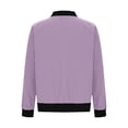 thumbnail image 6 of Bomber Jacket Women Fall Lightweight Long Sleeve Relaxed Fit Casual Zip Up Jackets Outerwear with Pockets, 6 of 6
